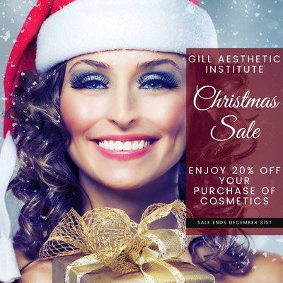 Enjoy 20% off your purchase of cosmetics!! Expires December 31st, 2020. Curbside pickup available.