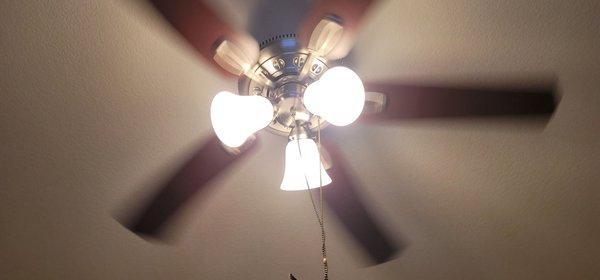 New ceiling fan! Thank you Bassem.