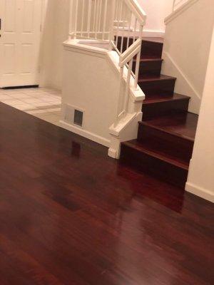 Laminate flooring and staircase builds