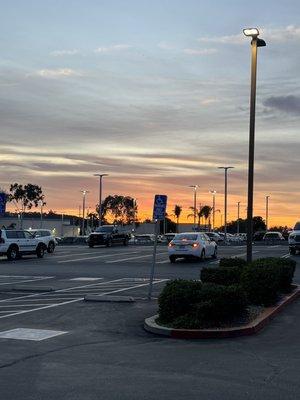 The sunset view leaving the DMV was an added treat!