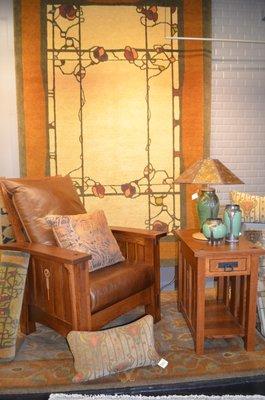 Solid hardwood furniture, hand knotted rugs, lighting and more.