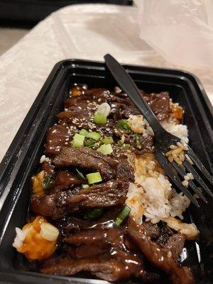 Beef teriyaki plate