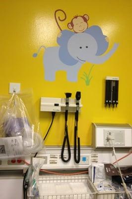 Pediatric ER Room is super cute!