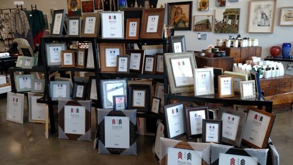 Photo frames available in various sizes up to 11x14.