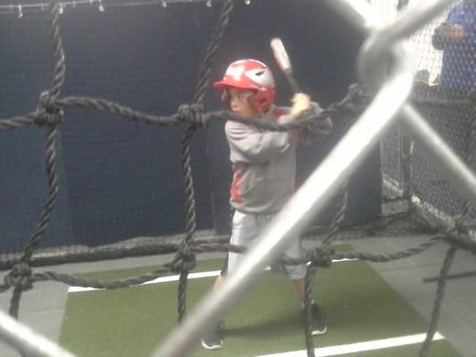 Inside Batting Cage