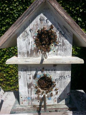 Bees in a Birdhouse