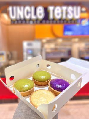 cheese tart: original, ube, matcha (06/2022)