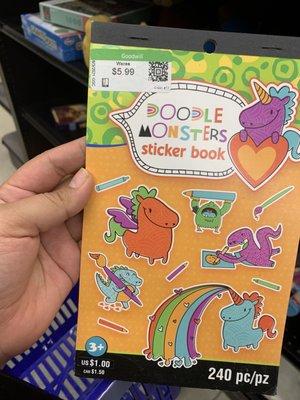 $5.99 for this $1 sticker book