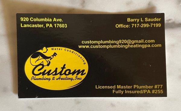 Custom Plumbing & Heating