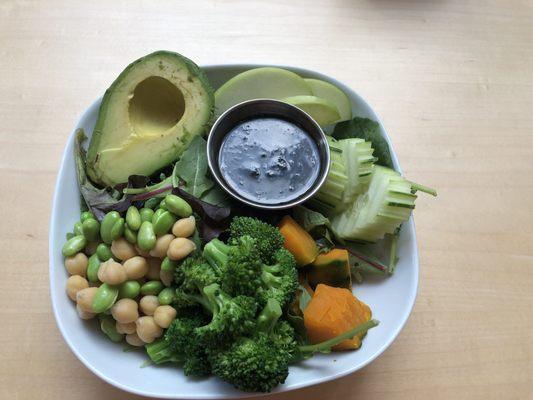 Super Green Salad (sesame dressing)