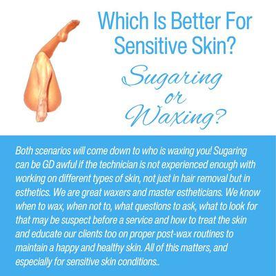 Sugaring or Waxing for Sensitive Skin?