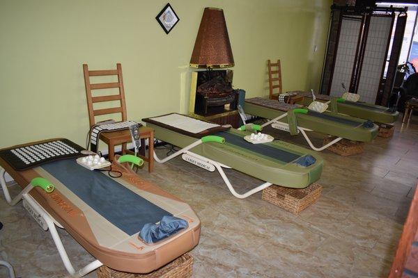 Come relax on our Vigen Massage Beds!