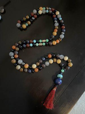 Custom Meditation Mala to destress and stay grounded.