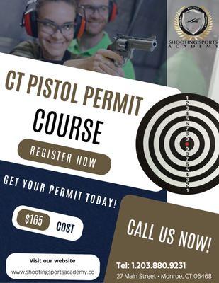 The best value pistol permit training you can get in CT.  Our goal is your comprehension of safety and accuracy.