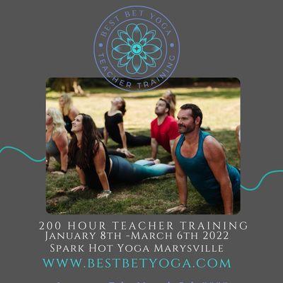 We're so excited to announce our next 200 hour Yoga Teacher Training scheduled for January 8th, 2022!