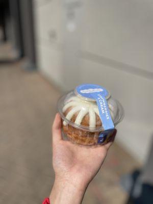 Strawberries & Cream Bundtlet (my dad had a free birthday reward)