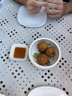 Crab Rangoon arancini