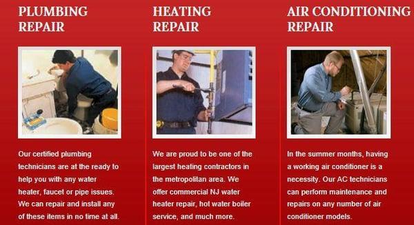 Plumbing, heating and cooling experts. 