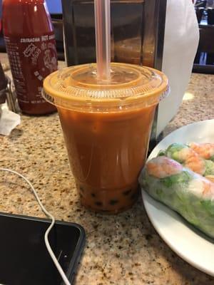 Thai tea boba!