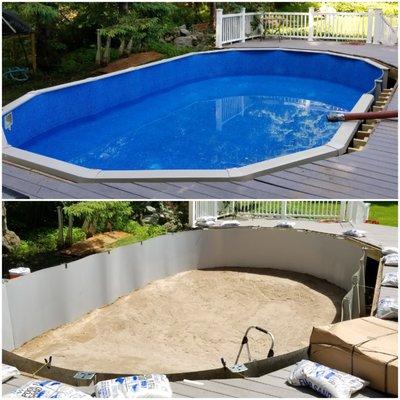 replacement above ground pool