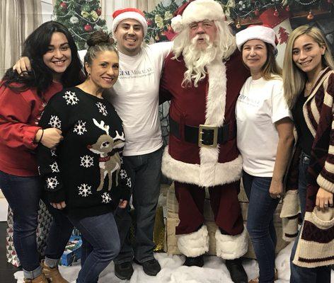 Our team at our client appreciation event with Santa Clause! It was a great day!