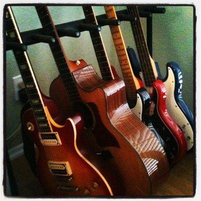 Some of my guitars!