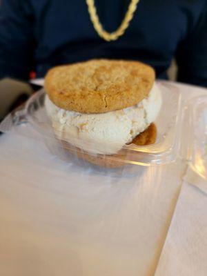 Snickerdoodle cookie sandwich