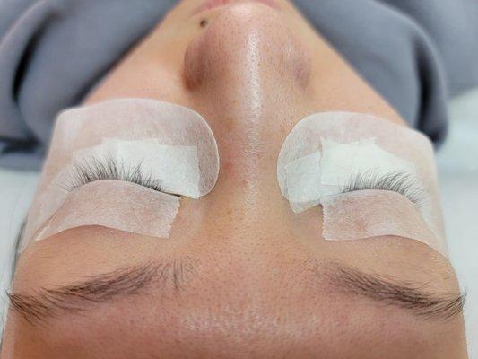 Lashes lift preparation