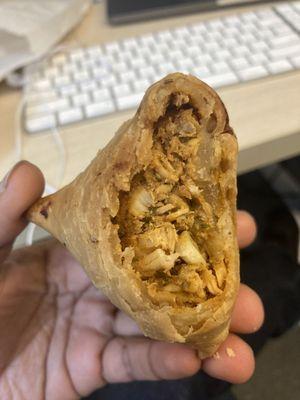 Butter chicken samosa