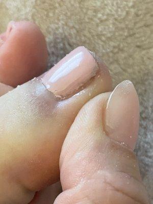 60$ gel "pedicure "