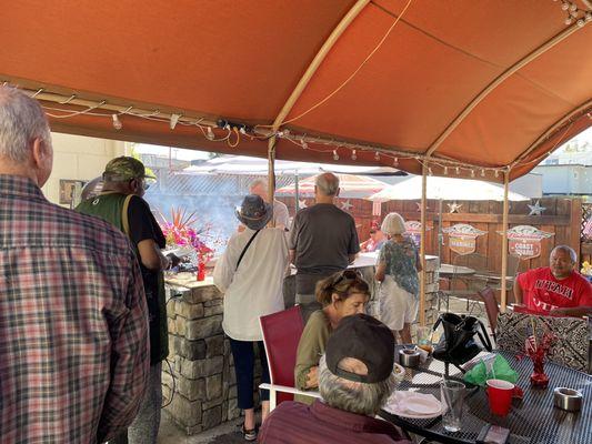 Line for the hot food