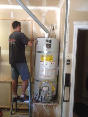 Jerry Installing a new water heater