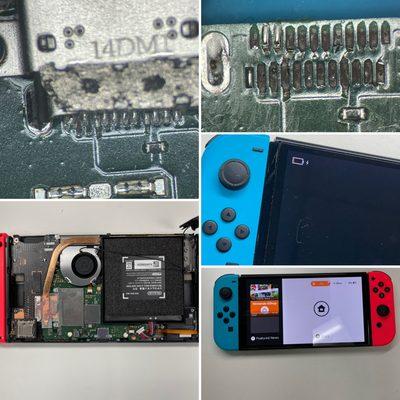 Nintendo switch Oled charging port repair. Nintendo switch charge port repair. Nintendo switch not charging repair