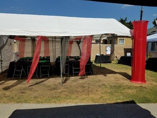 Cassandra's Party Tents 2 10'x20' together