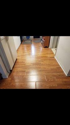 The slab leak damaged my floors