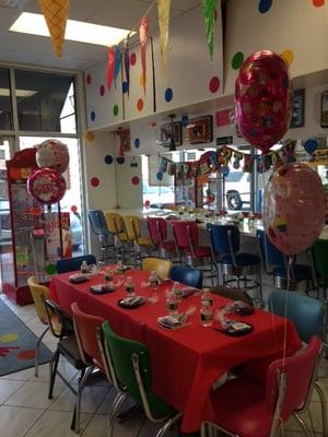 Birthday Party setup