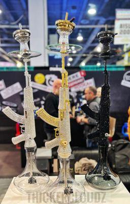 Sparkling unique AK47 hookah