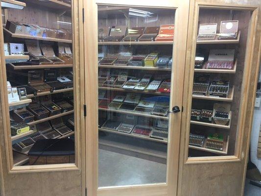 Great selection of premium cigars