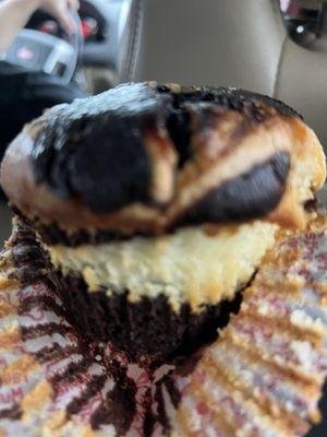 Chocolate cheesecake muffin