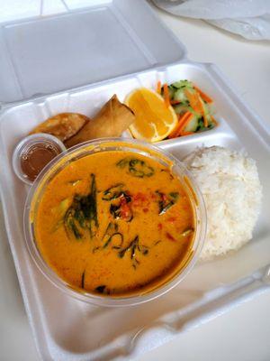 Panang Curry Lunch Combo - take out (no soup)