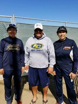 Coaches from Japan Softball Team