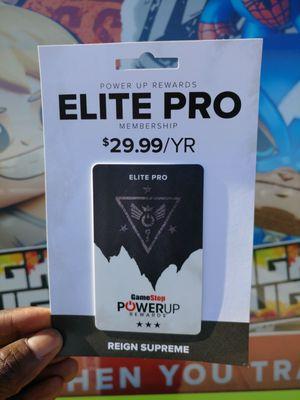 Gamers you gotta power up to the elite pro membership card. You won't regret it.