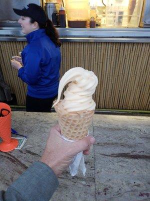 Vanilla waffle cone