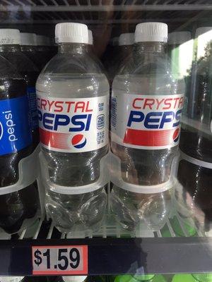 Crystal Pepsi in the cafeteria!