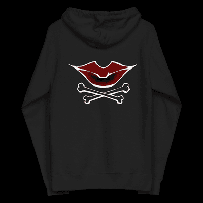 Dark Lips Unisex Zipper Hoodie for Guys and Girls.