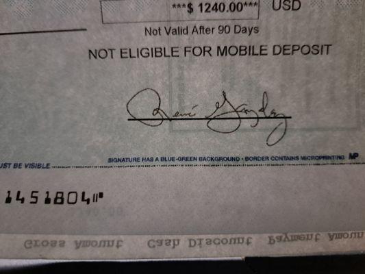 Not Eligible for mobile deposit, they said they took that off their banking smh