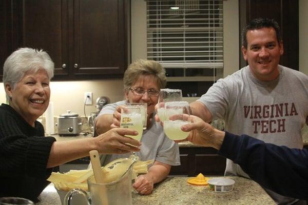 Fun around the kitchen island