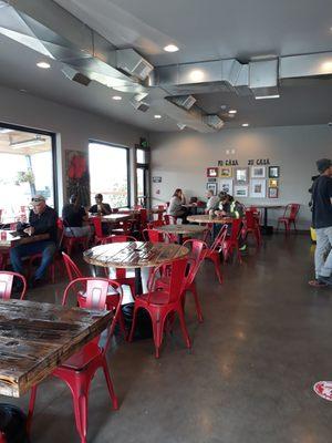 Inside dining area