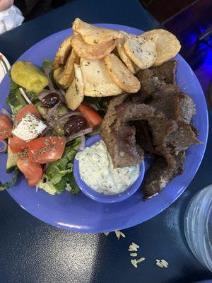 Lamb Souvlaki Platter