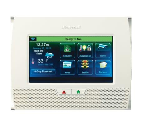 Popular Tuxedo touchscreen security control panel for homes and small business.